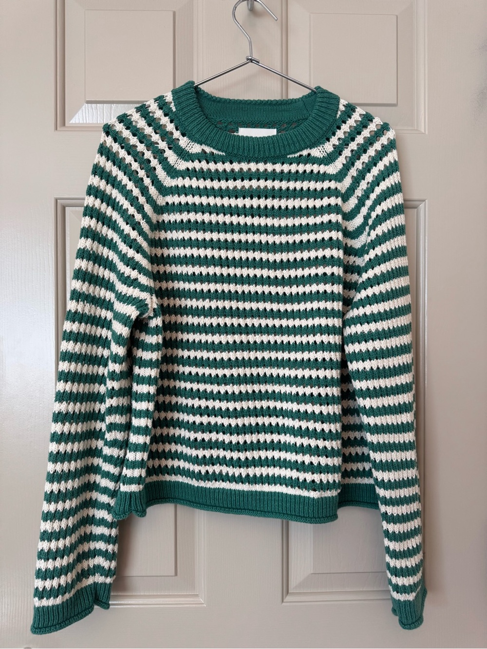 Abercrombie & Fitch 100% Cotton Madeline Crochet Sweater